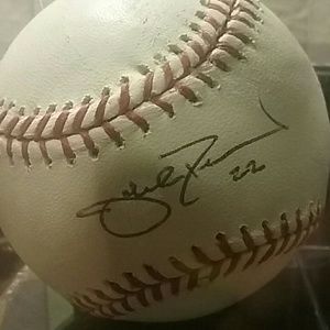 Jake Peavy  autographed baseball